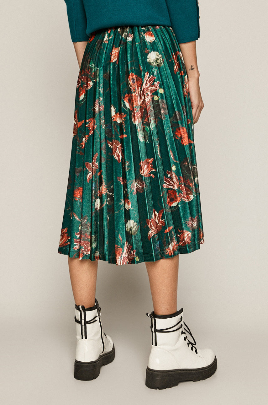 Last size S Women's green pleated skirt