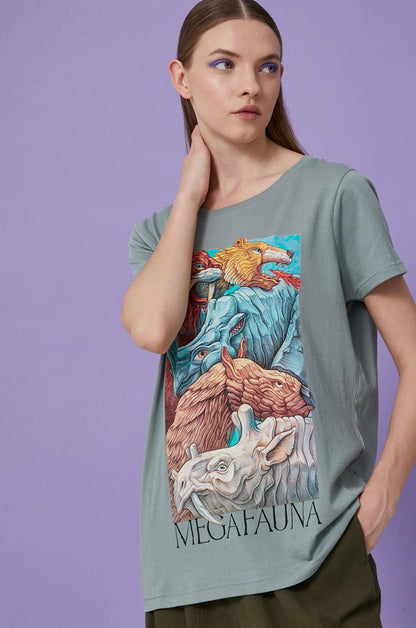 MEGAFAUNA Last size L Women's t-shirt