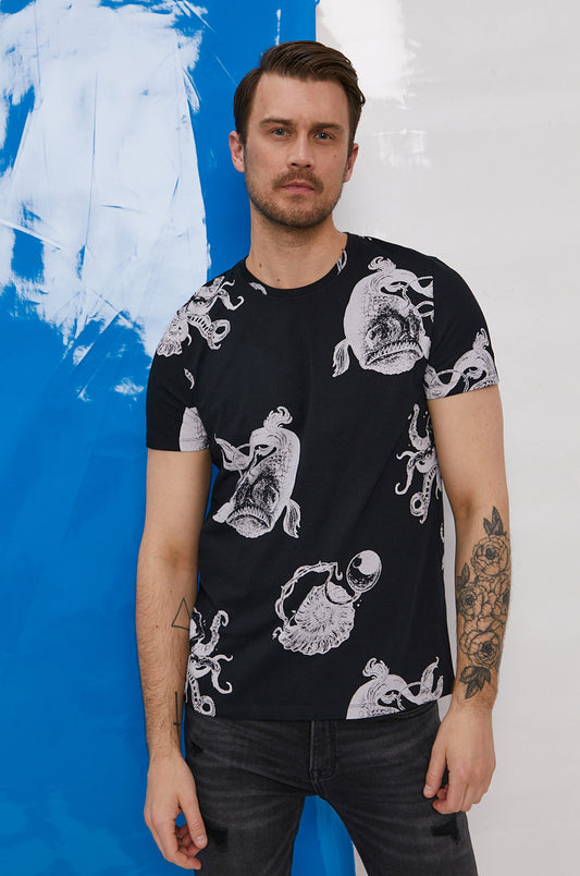 Men's T-shirt by David Bacewicz black