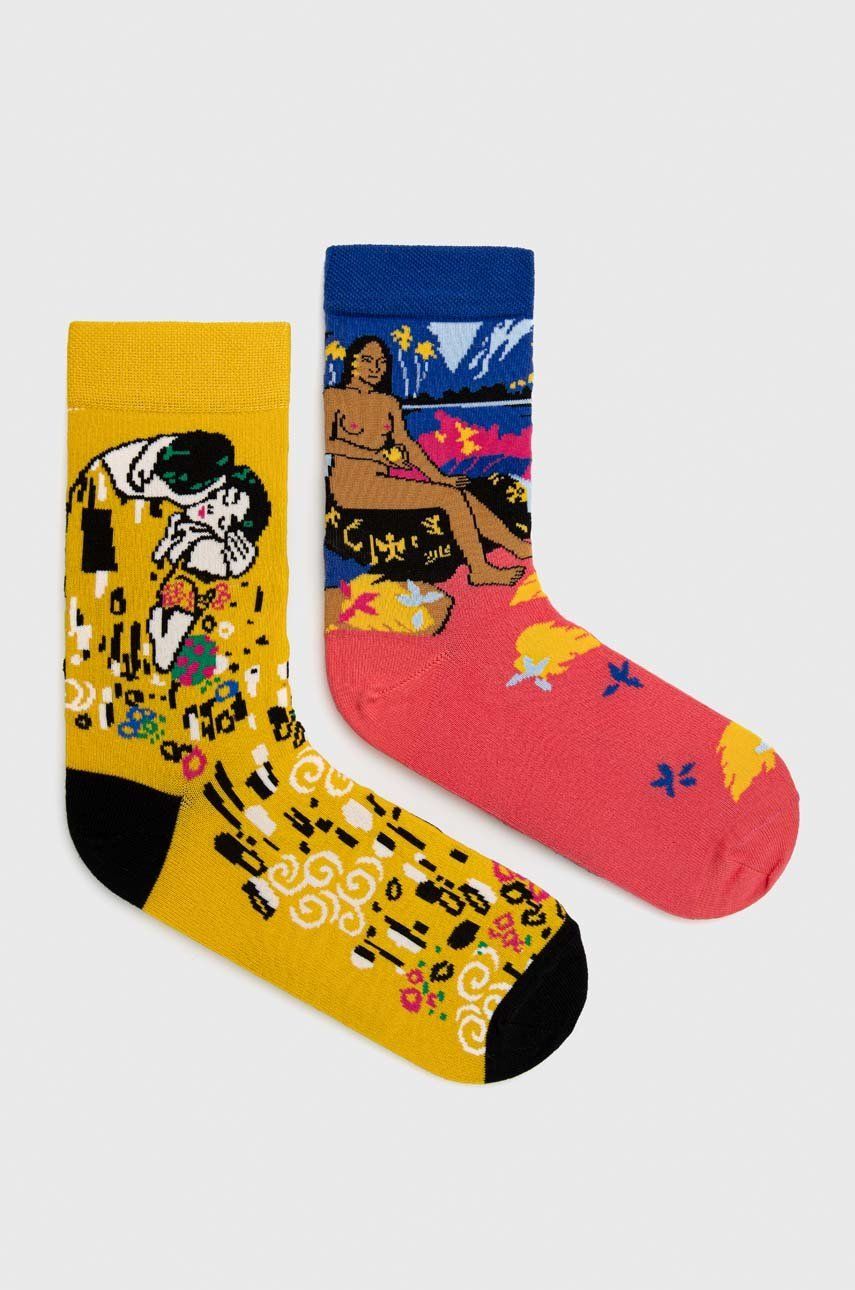 Women's cotton socks (2-pack) Klimt & Gauguin