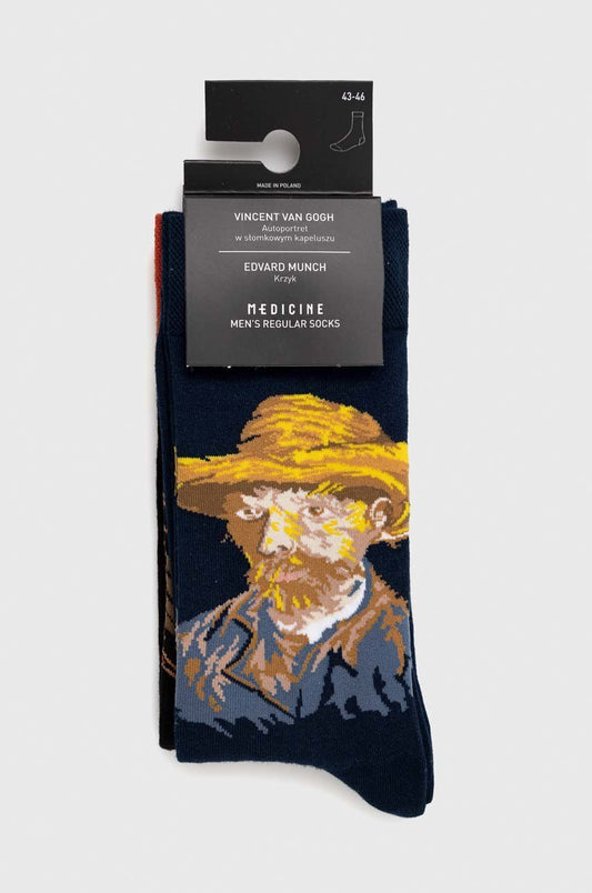 Men's socks Vincent Van Gogh & Edvard Munch (2-PACK)