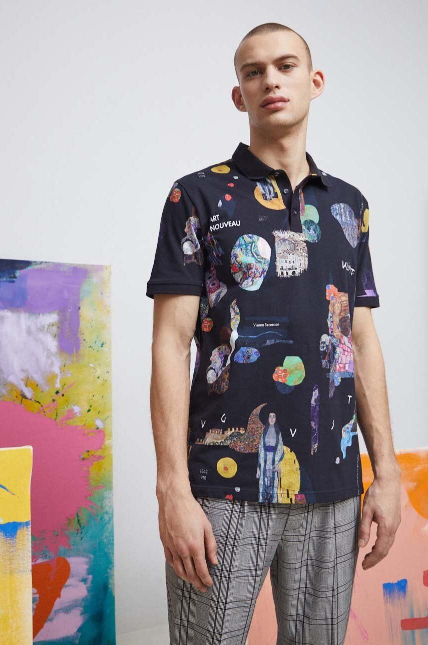 Slim fit Polo shirt Gustav Klimt