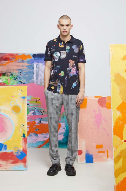 Slim fit Polo shirt Gustav Klimt