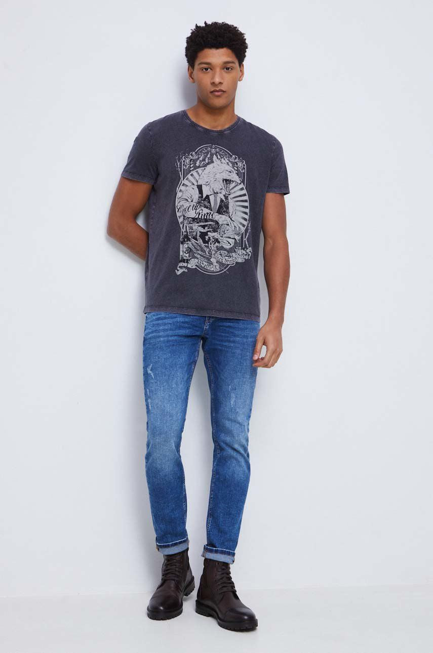 Men's cotton T-shirt: tattoo art