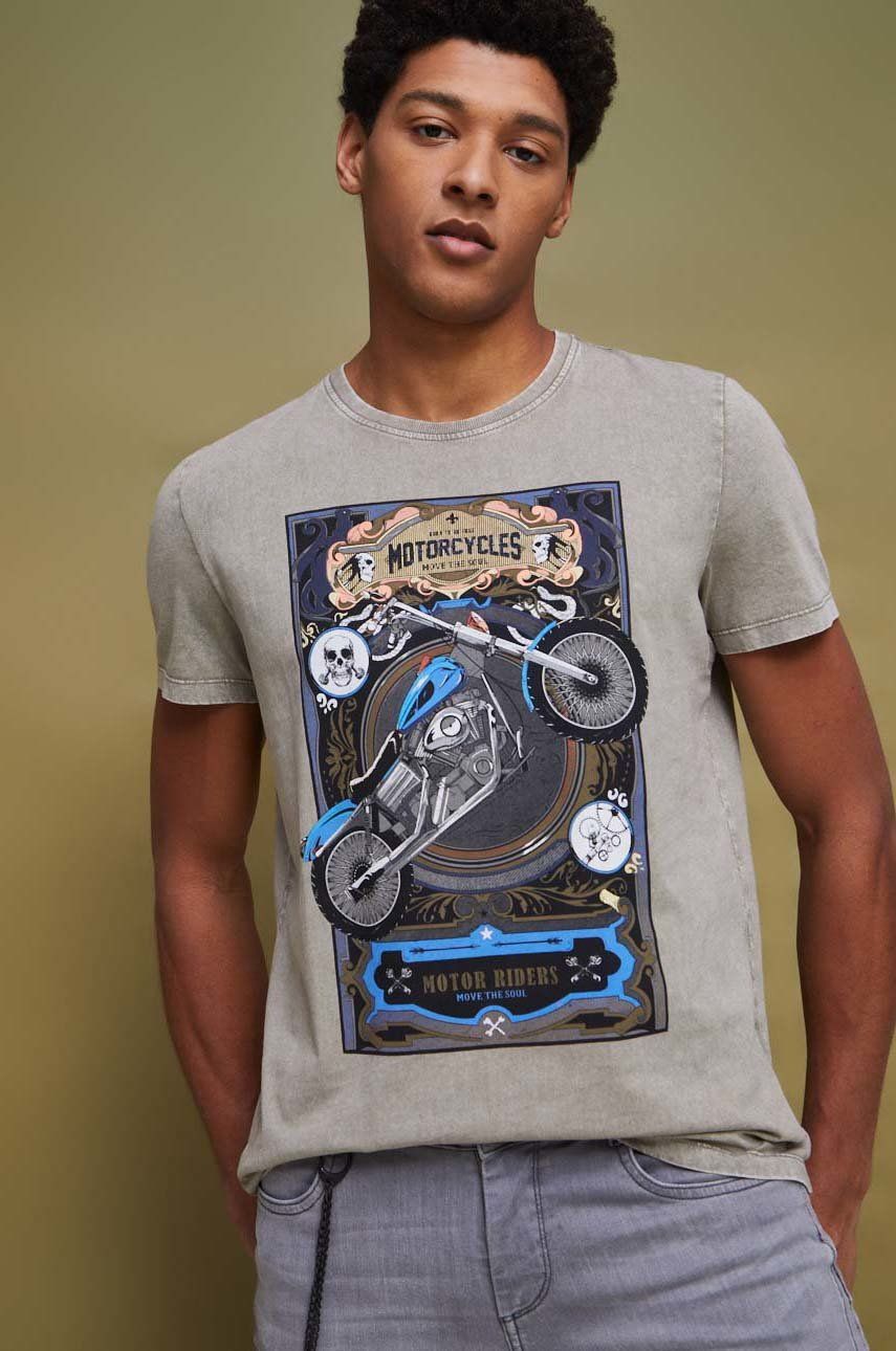 Men's cotton T-shirt: motorcycles