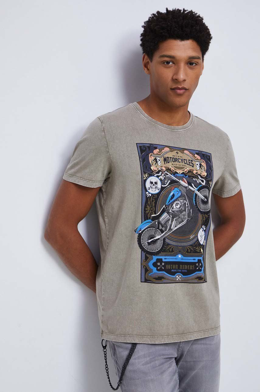 Men's cotton T-shirt: motorcycles