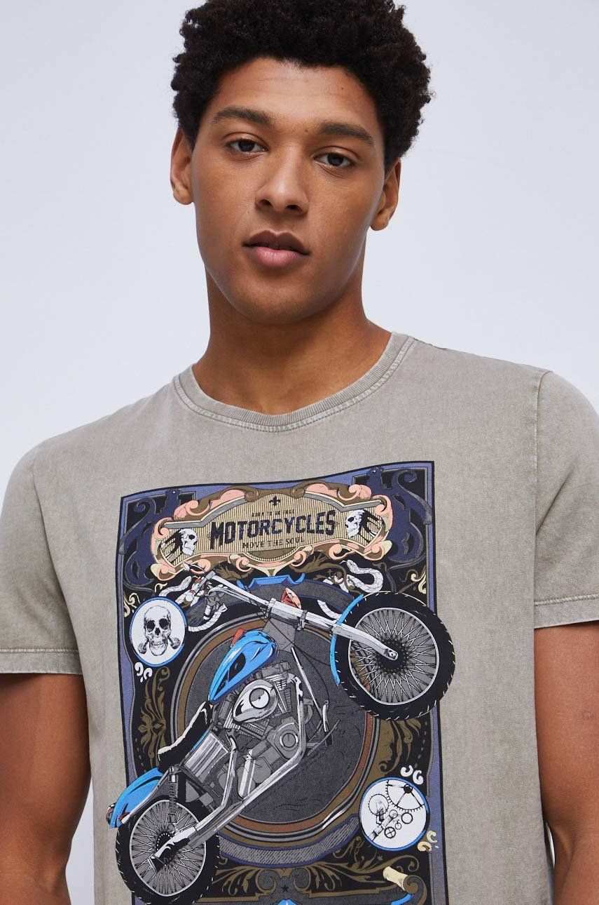 Men's cotton T-shirt: motorcycles