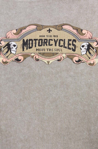 Men's cotton T-shirt: motorcycles