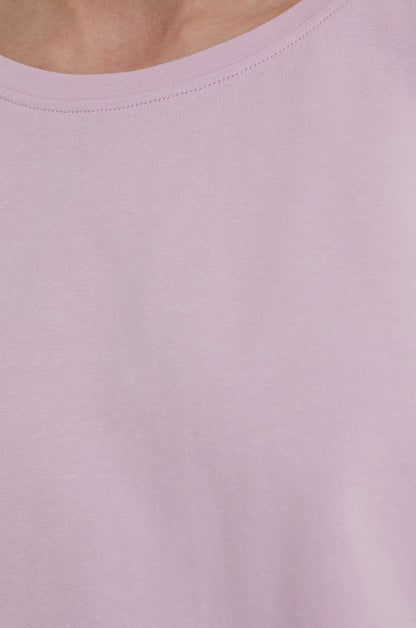 Women's pink plain t-shirt